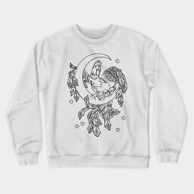 Fairyland cock Crewneck Sweatshirt by Artist Natalja Cernecka